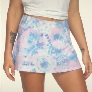 Pleated Skirt with Athletic Shorts